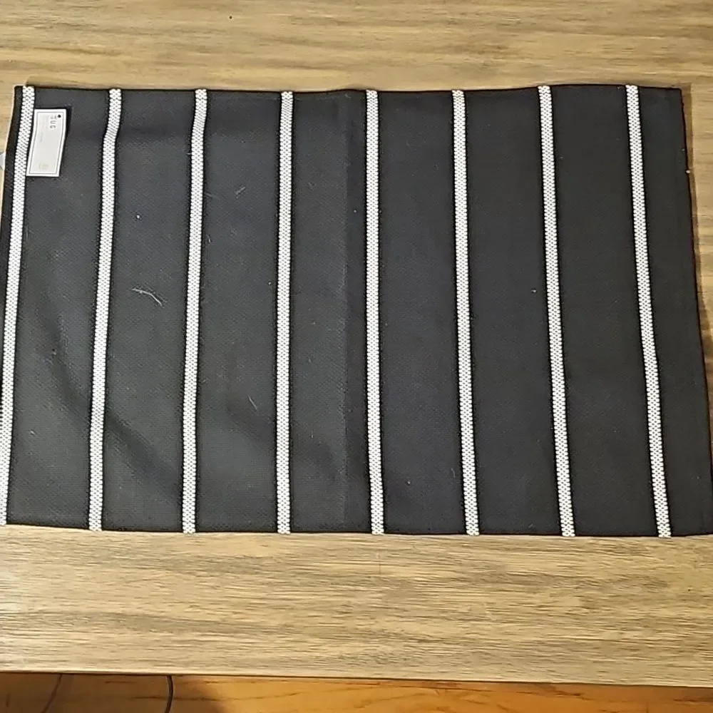 NWT Small Set of 2 Area Throw Rugs Navy Blue and White, BRB, at Target 24